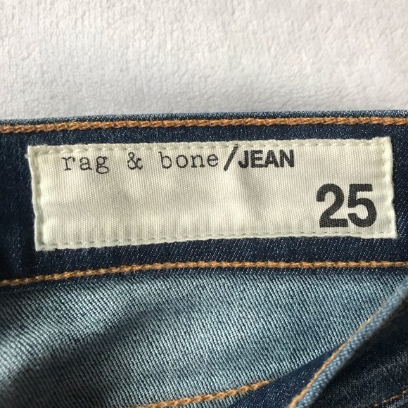 Rag & Bone Mid Rise Skinny Jeans Rae size 25 - Picture 4 of 15